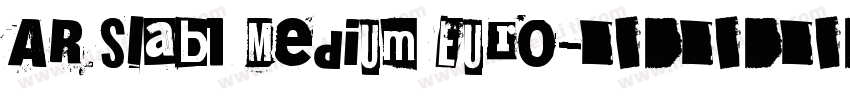 AR Slab1 Medium Euro字体转换